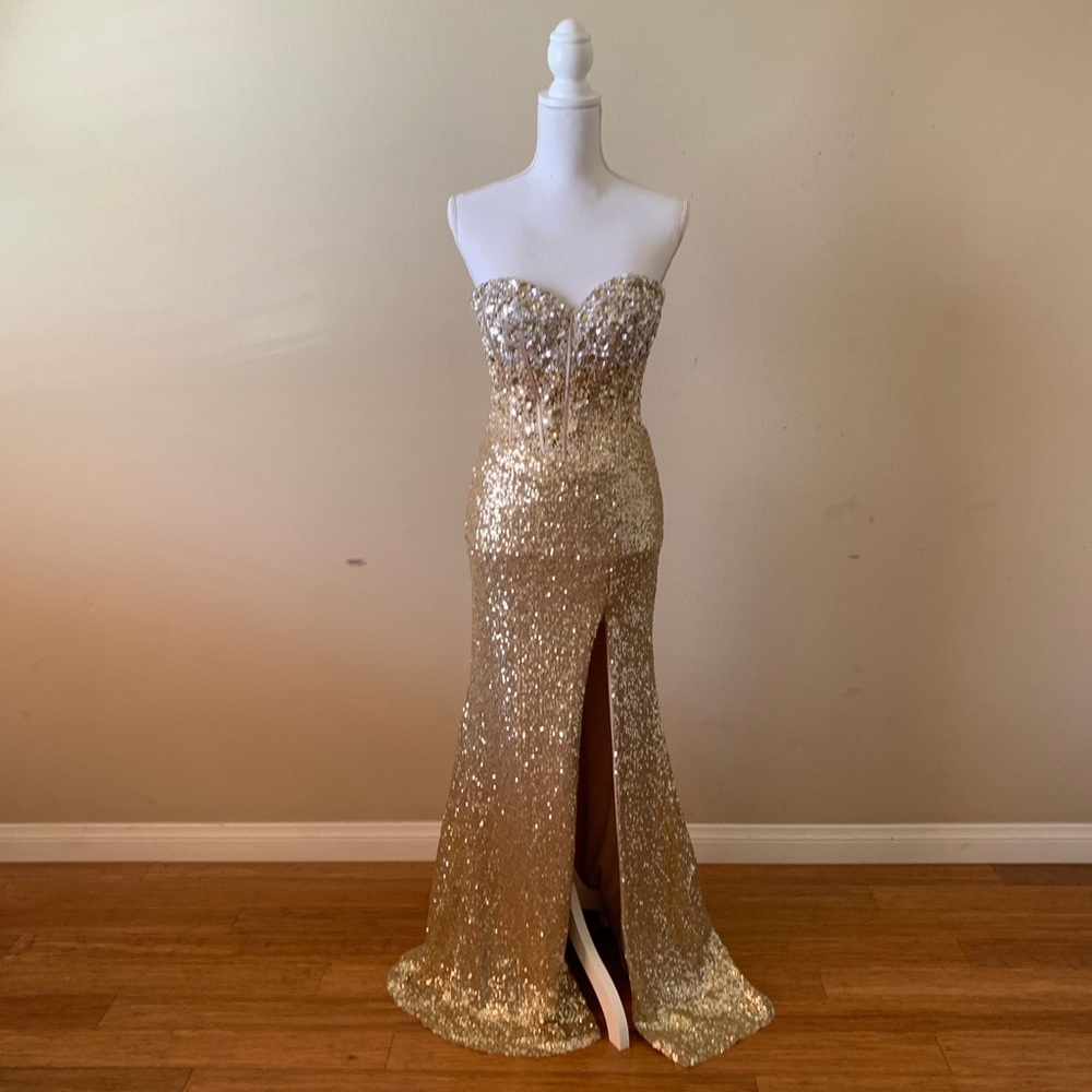 Gold Long Dress